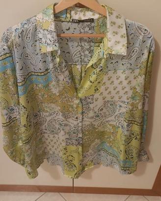 Camicia Zara donna raso non si stira