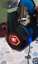 Cuffie gaming PS4 PS5 PC Led rgb