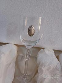 set 6+6 calici bohemia nuovi 