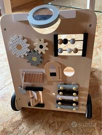 Carrellino Primi Passi in Legno - Centro Attività