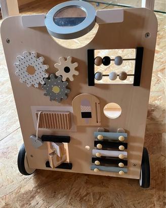 Carrellino Primi Passi in Legno - Centro Attività