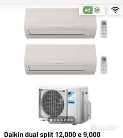 Climatizzatore dual split Daikin 12000 + 9000