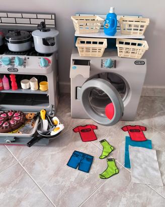 Set Cucina + Lavatrice Giocattolo Little Tikes FUN