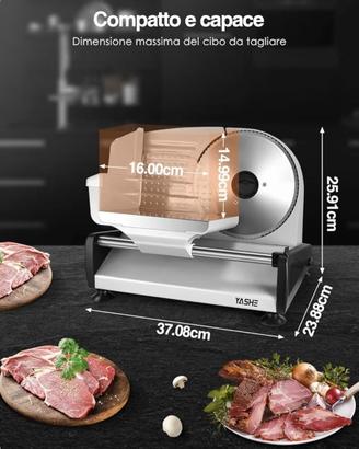 Affettatrice Elettrica YASHE 250W 