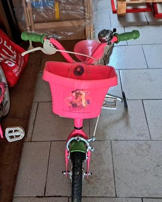 bicicletta bambina con rotelle