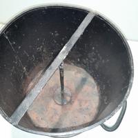 secchio per misurare grano vintage