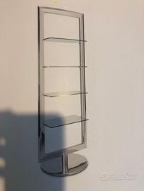 VETRINA ACCIAIO E VETRO BIFACCIALE