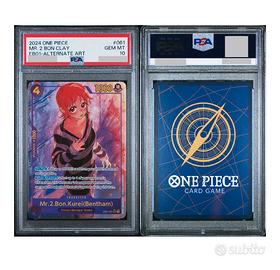 One piece Mr.2 Bon Clay  Nami EB01-061 PSA 10