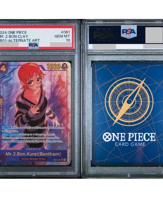 One piece Mr.2 Bon Clay  Nami EB01-061 PSA 10