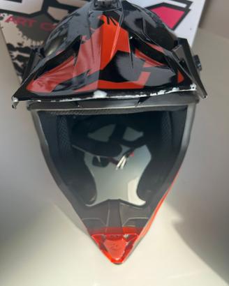 CASCO CROSS ENDURO INTEGRALE JUST1 J18 ORANGE TITA