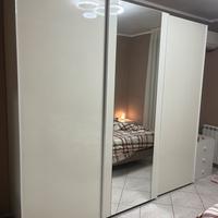 Armadio ante scorrevoli bianco