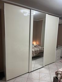 Armadio ante scorrevoli bianco