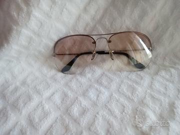 A1094 Ray-ban Aviator Rimless Rb3214 Tg59 Argento 