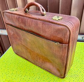 Valigetta vintage cartone e similpelle