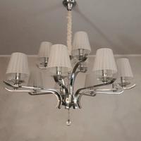 Lampadario Acciaio Pegaso + Applique Ideal Lux