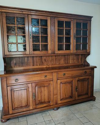 Credenza e tavolo in legno massello di castagno 