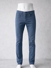 Jeans uomo Cotton & Silk, tg 46, cotone, blu