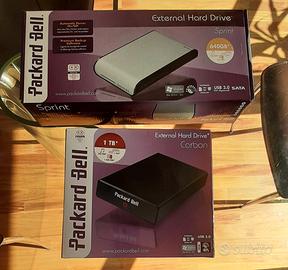 2 Hard Disk Packard Bell da 1tb e 640gb