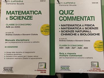 Libri per concorso matematica e scienze