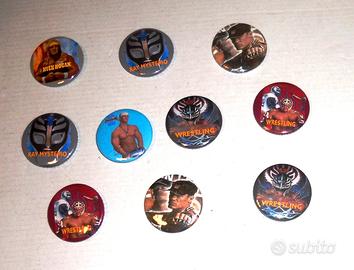 LOTTO 10 SPILLE PINS WWE  WRESTLING JONH CENA RAY