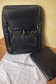 Zaino e portadocumenti Fantini in vera pelle