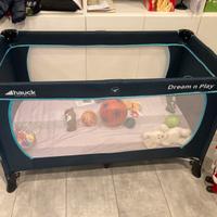 Box campeggio bimbi Hauck con materasso