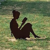 Figura in ferro corten da giardino