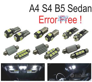 KIT 12 LAMPADE LED INTERNE PER AUDI A4 B5 SEDAN 96
