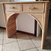 tavolino ratan e bambù 