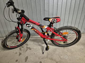 Bici 20 pollici 6 marce e ammortizzatori