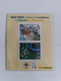 Foglietto francobolli scoutismo 
