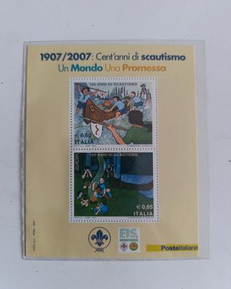 Foglietto francobolli scoutismo 