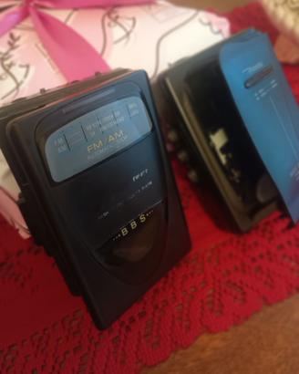 Coppia di walkman anni 90 funzionanti
