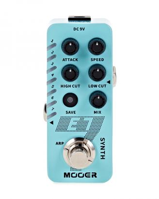 pedale synth per chitarra e basso mooer e7