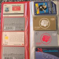 8 schede telefoniche straniere