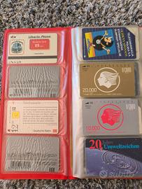 8 schede telefoniche straniere