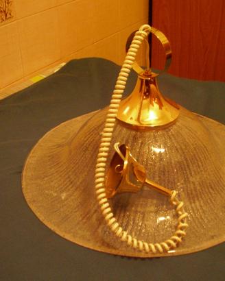 Lampadario di vetro da sala