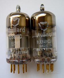 COPPIA VALVOLE MULLARD E88CC 6922 GOLD PIN