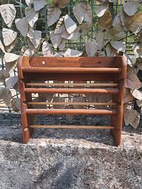 Portarotoli da Cucina Vintage in Legno - Dispenser