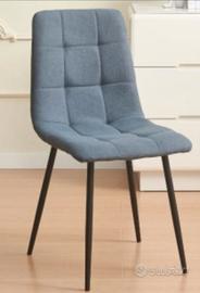 SEDIA IN TESSUTO GRIGIO/AVIP