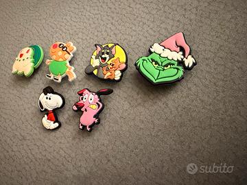 Set 6 Charms Pins per Crocs e Zoccoli | Cartoni vg
