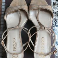 sandali zeppa Rodo Firenze n. 40