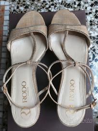 sandali zeppa Rodo Firenze n. 40