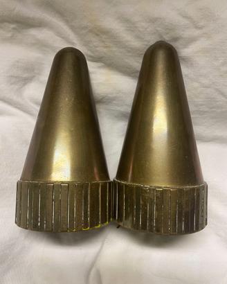 2 coperture di trasporto in ottone WW2