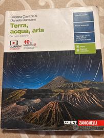 libro  scolastico Terra, acqua, aria