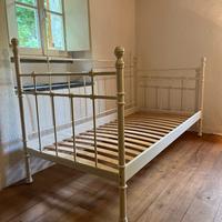 Ikea Tromsnes letto in ferro battuto bianco