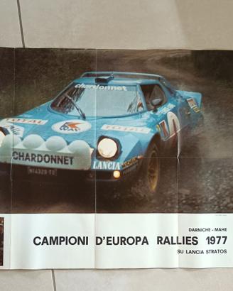 Poster Lancia Stratos - Darniche Mahe