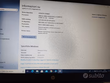  notebook schermo 15.6 marca hp