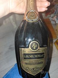 bottiglia  champagne mumm 1982