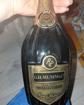 bottiglia  champagne mumm 1982